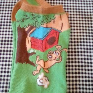 Comic Dog-Themed Socks
